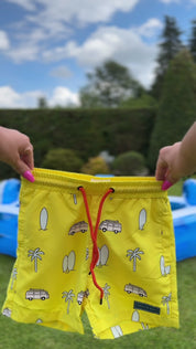 Surfboard Colour-Changing Swim Shorts