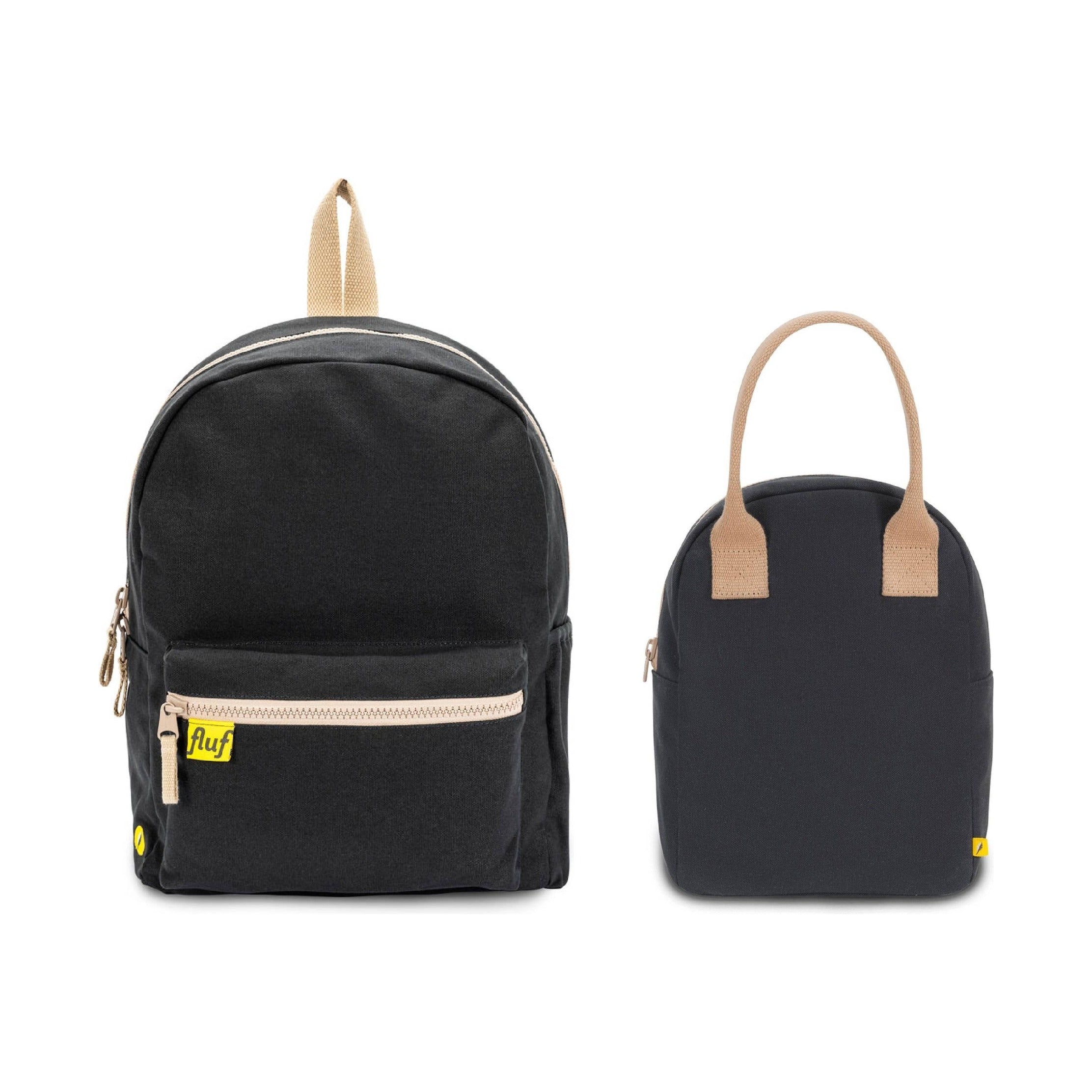 Back to School Set: B Pack + Lunch Bag in Carbon Black